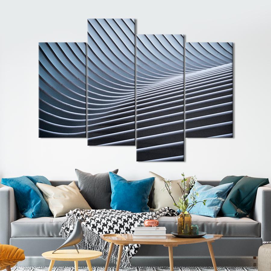 Картина Абстрактный металл 89x56 см (A908-4)