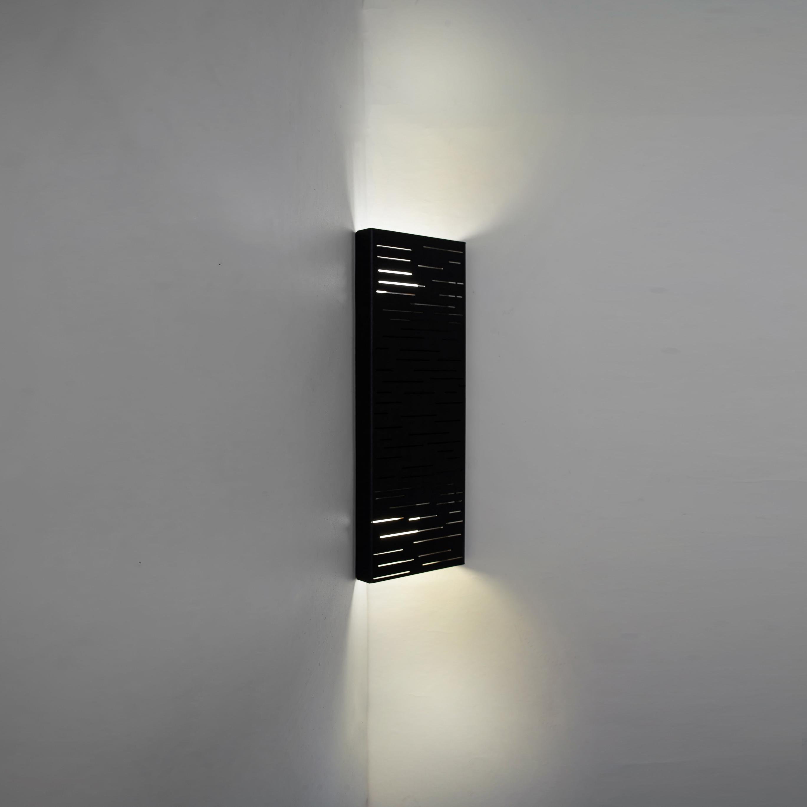 Светильник настенный угловой MSK ELECTRIC Sieve NL 23702-3 BK под две лампы Черный