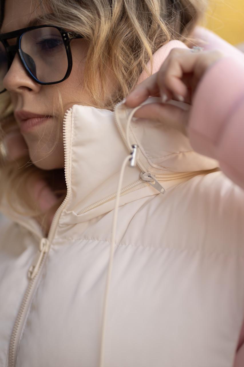 Жилет женский пуховый Белый - фото 3