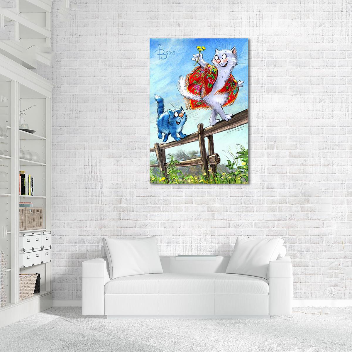 Модульная картина Догонялки 1 модуль 40х60 см (_rinaz_2019192604)