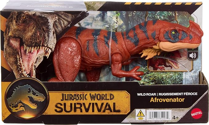 Фигурка Динозавр Jurassic World Afrovenator Dinosaur Action Figure Toy Attack & Light & Sound (884903876)