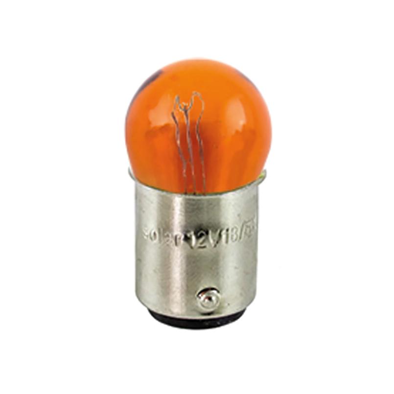 Автолампа накаливания Solar 12V 18/5W BAY15d Amber