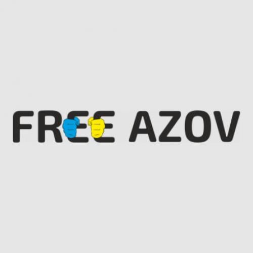 Стікер Hands Free Azov 40x5,6 см Чорний/Жовто-блакитний (21557859)