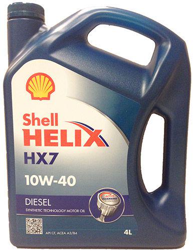 Моторное масло Shell Helix Diesel HX7 10W-40 4 л - фото 1