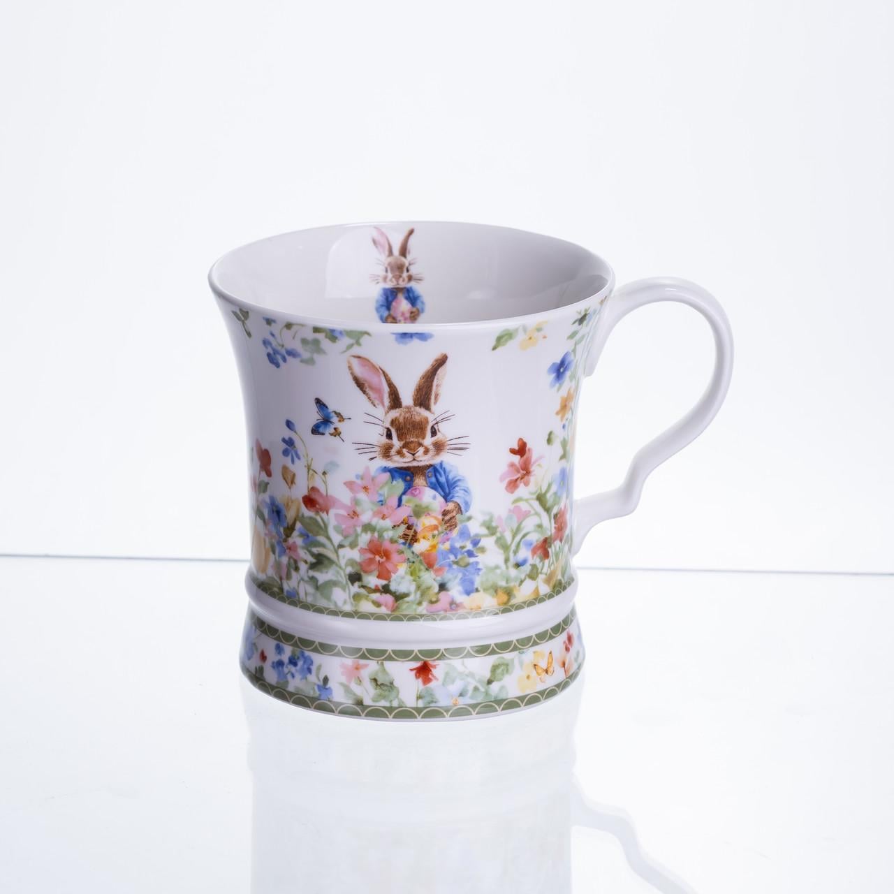 Чашка фарфоровая Lighthouse Кролики в саду рисунок 300 мл (LG-30218-300) Чашка фарфоровая Lighthouse Кролики в саду рисунок 300 мл (LG-30218-300)