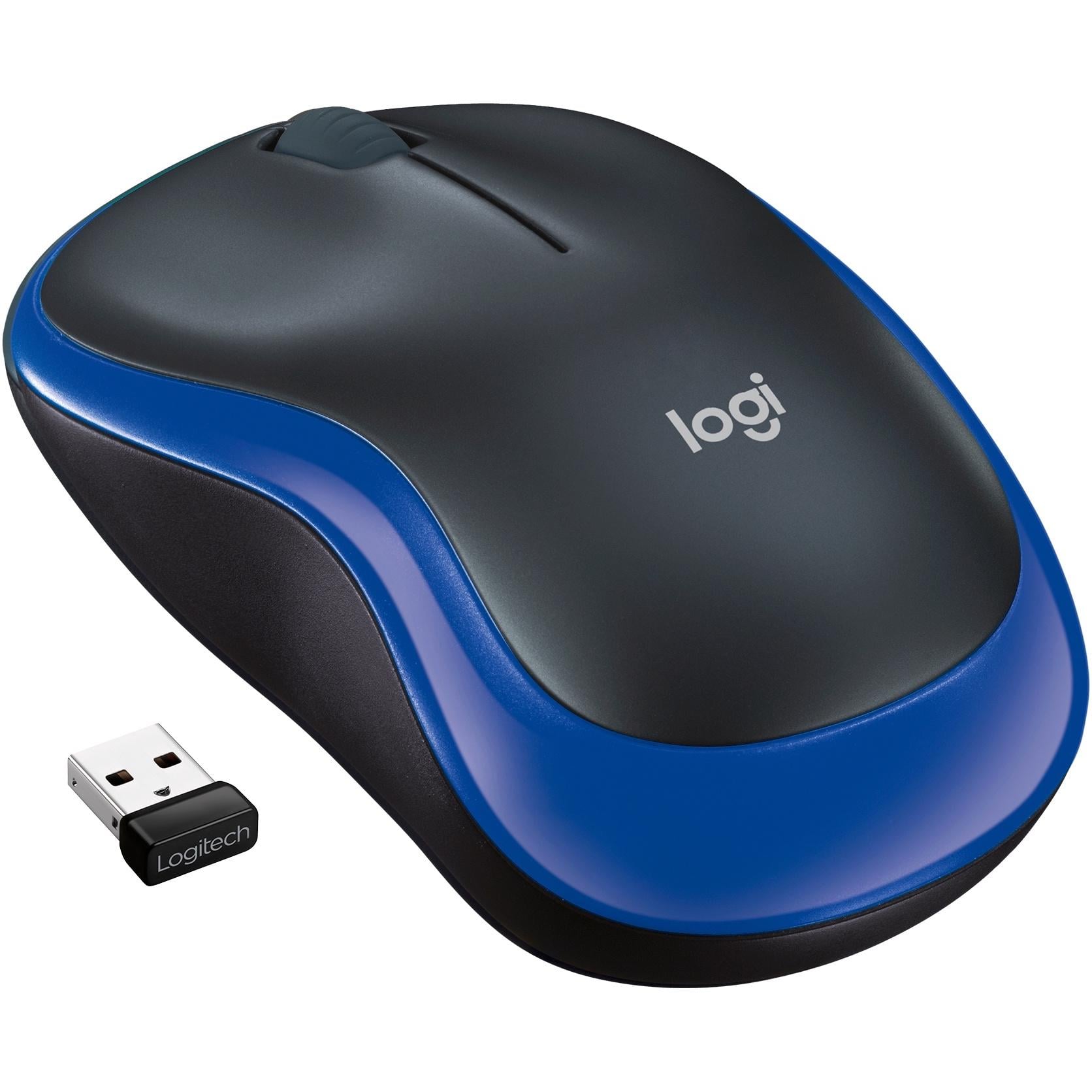 Комп'ютерна мишка бездротова Logitech M185 оптична 2.4 ГГц 1000 dpi Синій (910-002236)