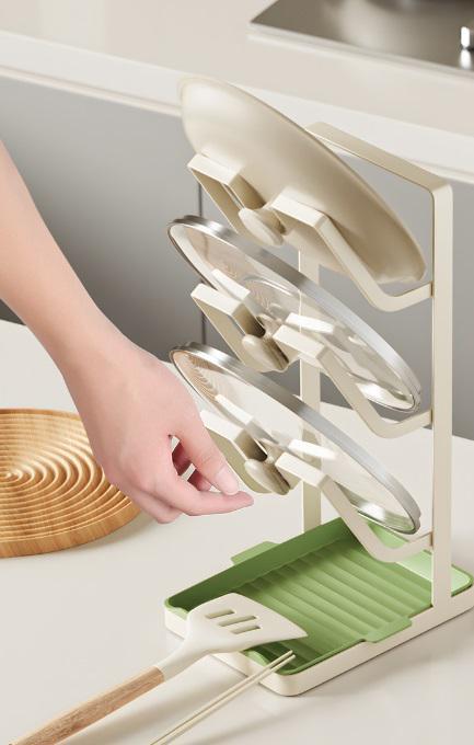 Подставка для крышек 14822 13х18х33,5 см Зеленый (4996635) - фото 6 Подставка для крышек 14822 13х18х33,5 см Зеленый (4996635) - фото 6