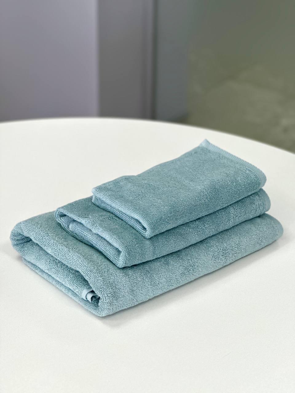 Комплект рушників Pastel 30x70/50x90/70x140 см 100% бавовна 500 г/м2 М'ятний (15306904)