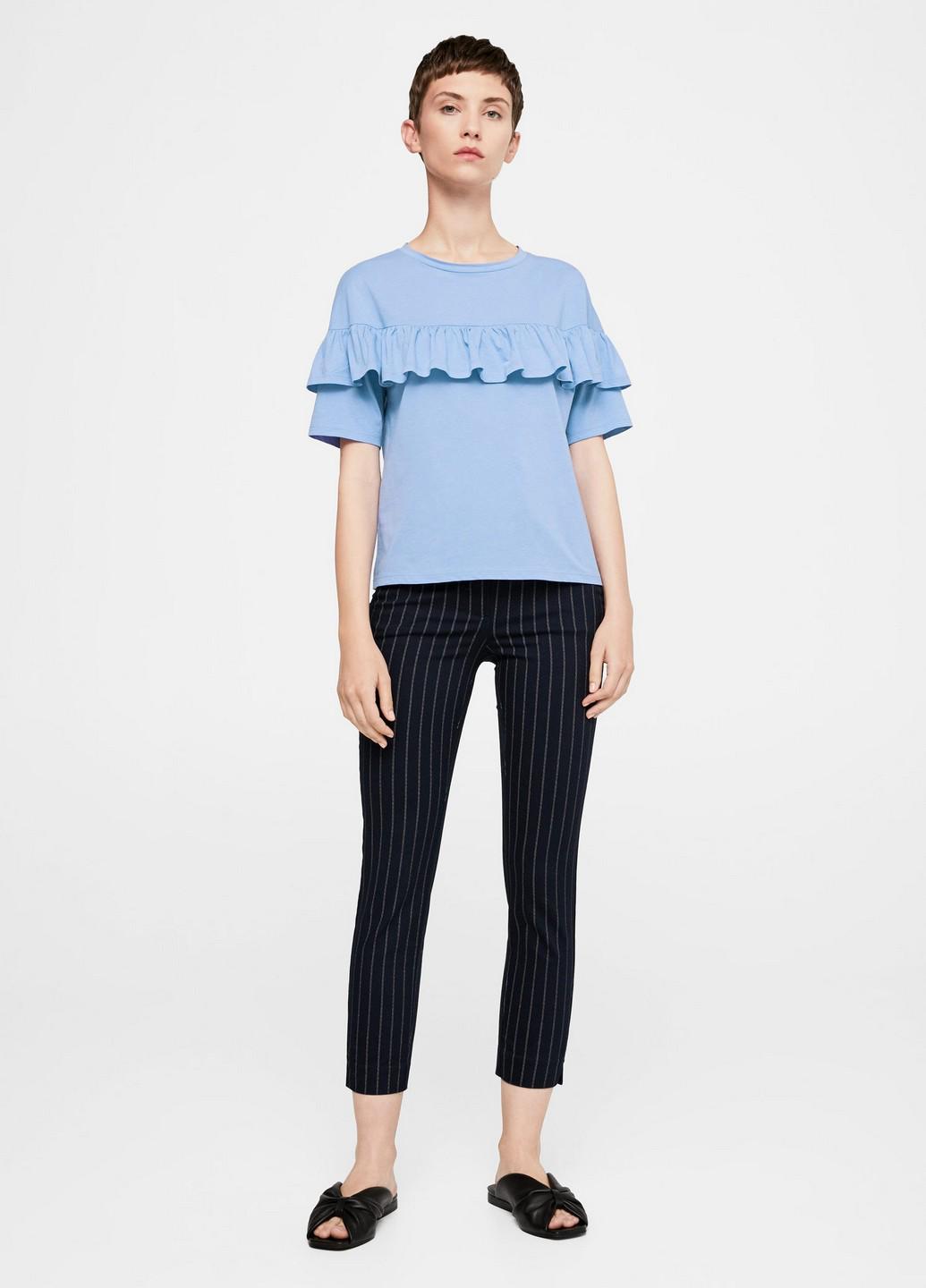 Блузка Mango XS Голубой (2000000837932) - фото 7 Блузка Mango XS Голубой (2000000837932) - фото 7