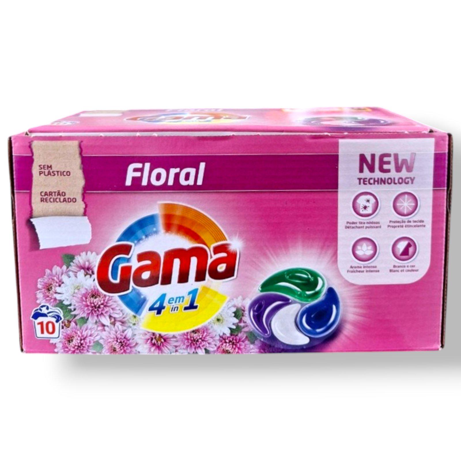 Капсули для прання Gama Floral Caps 4в1 з квітковим ароматом 10 шт.