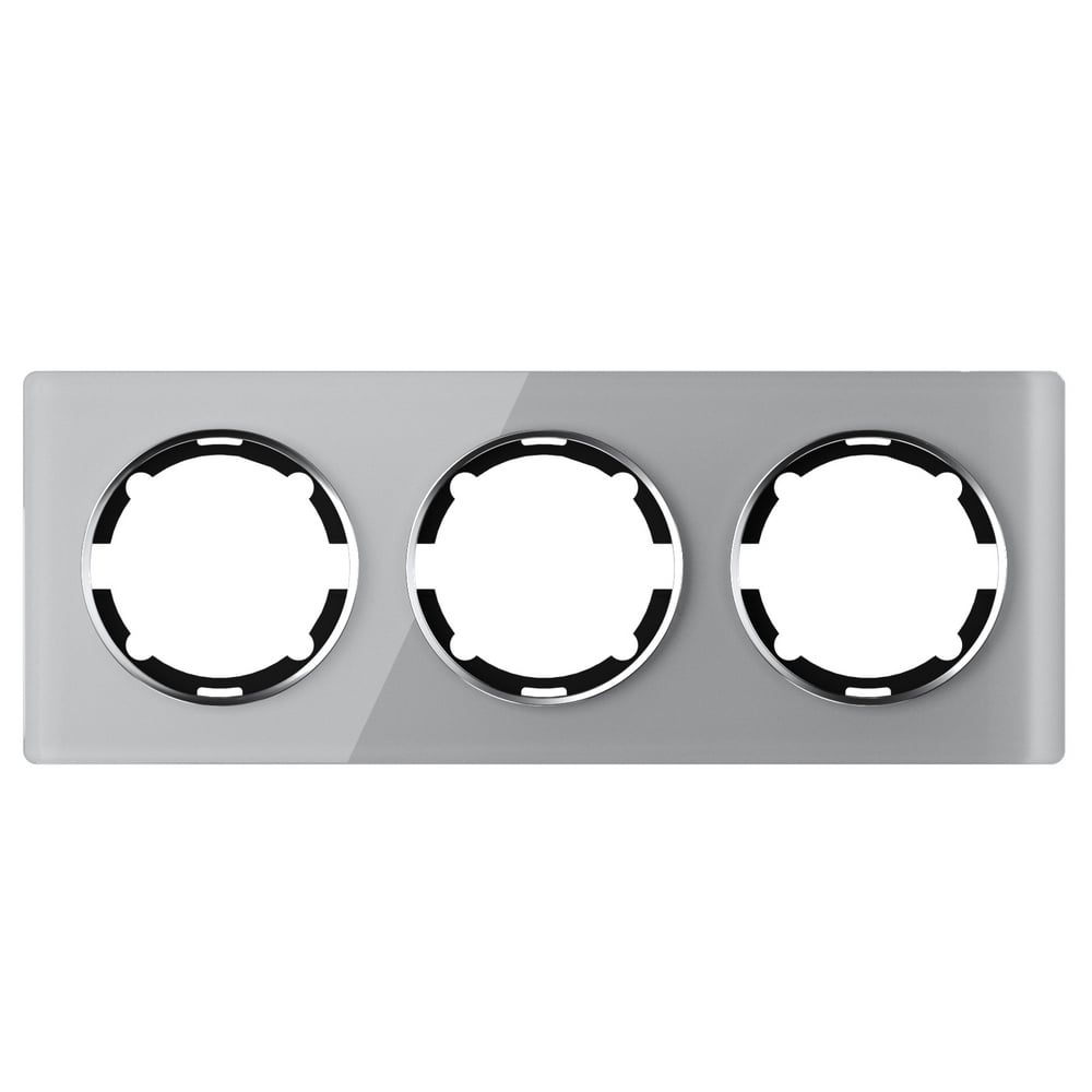 Рамка тройная OneKeyElectro Garda Cерый (2E52301301)