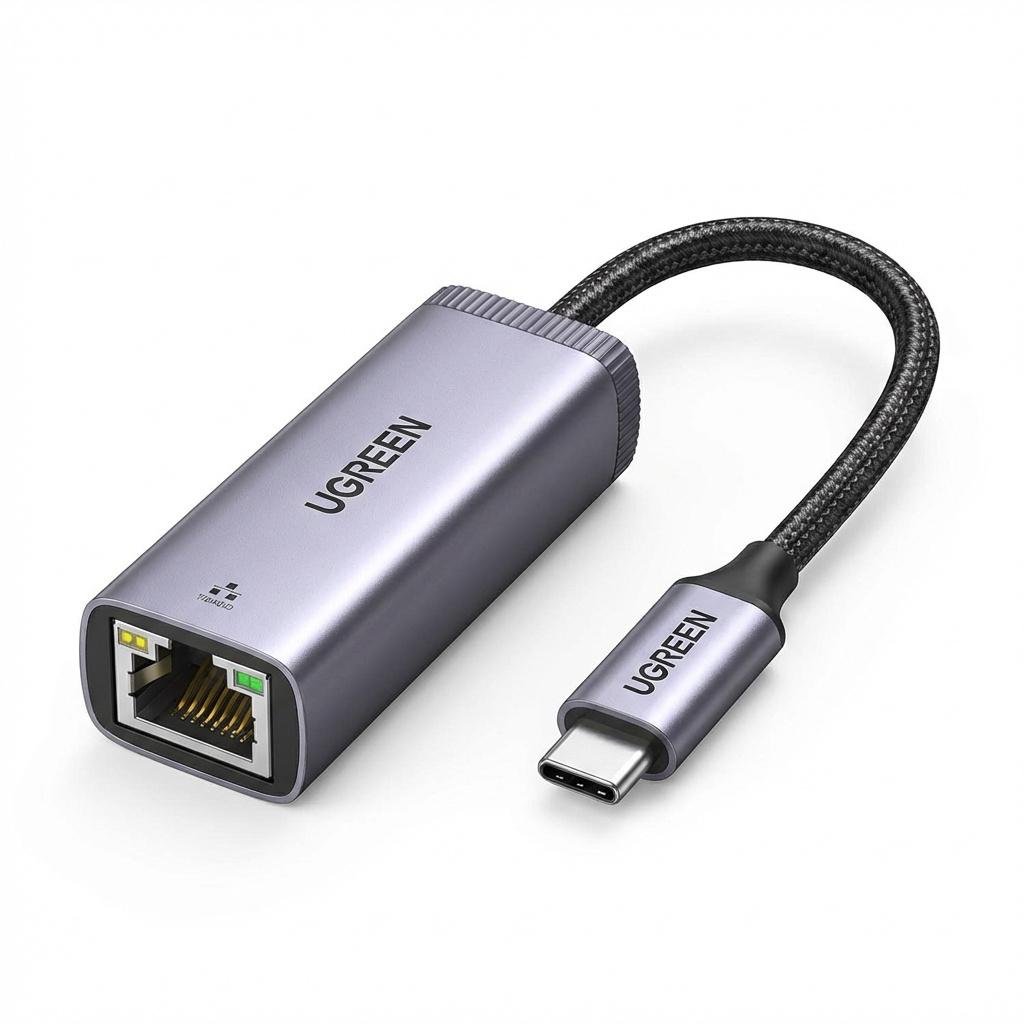 Адаптер USB-C UGREEN CM483 RJ45 1000 Мбит/с Космический серый (40322)
