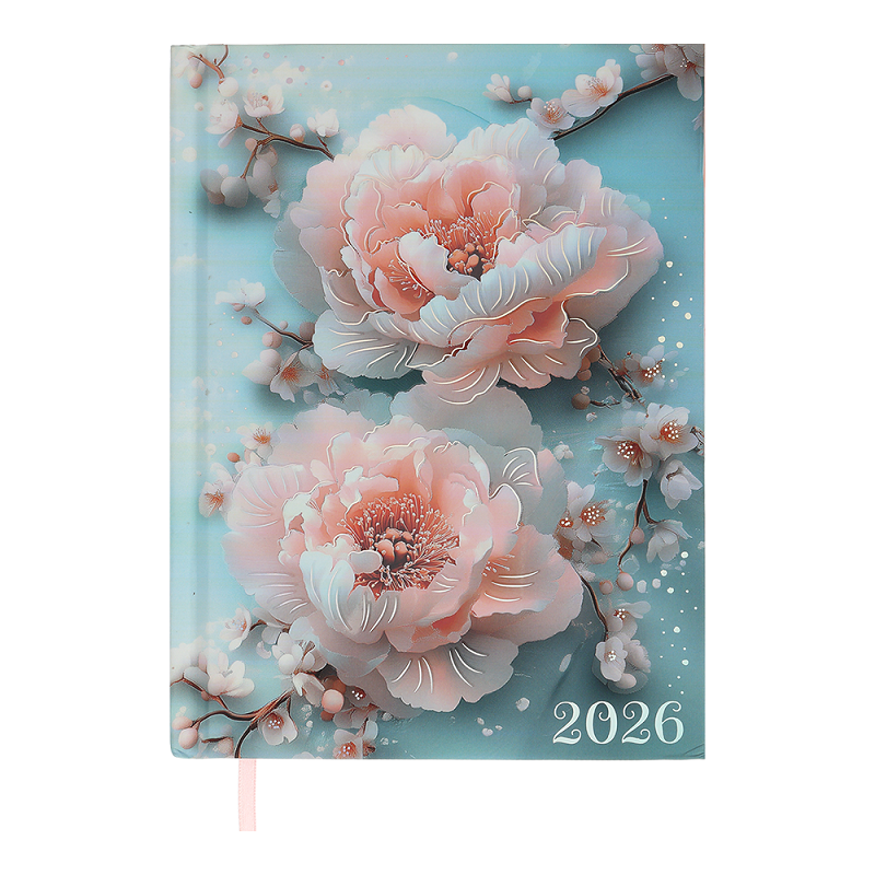 Дневник датированный полиграфический FATTORE BM.2139-06 A5 2026 г. Бирюзовый (202643)