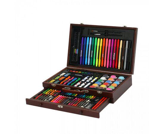 Набор для рисования и творчества Easy Paint Tool Kit в деревянном чемодане 120 пр.