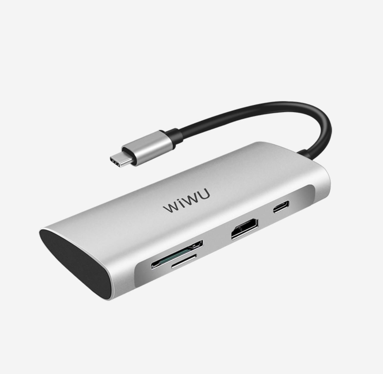 USB-хаб WiWU Alpha 731HP USB Type-C 7в1 (ts000073596) - фото 2