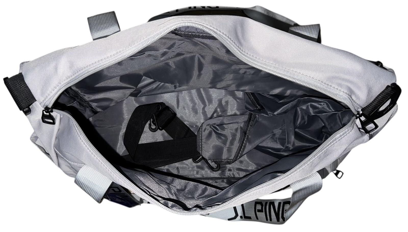 Сумка дорожня 50 л з боковими кишенями та з довгим ремінем через плече Бежевий (4200) - фото 6