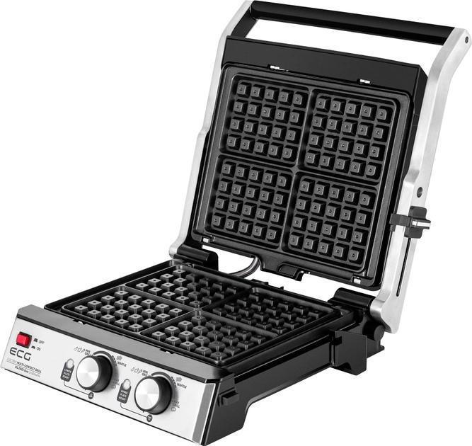 Гриль электрический контактный ECG KG 2033 Duo Grill&Waffle 2в1 2000 Вт (100213) - фото 8