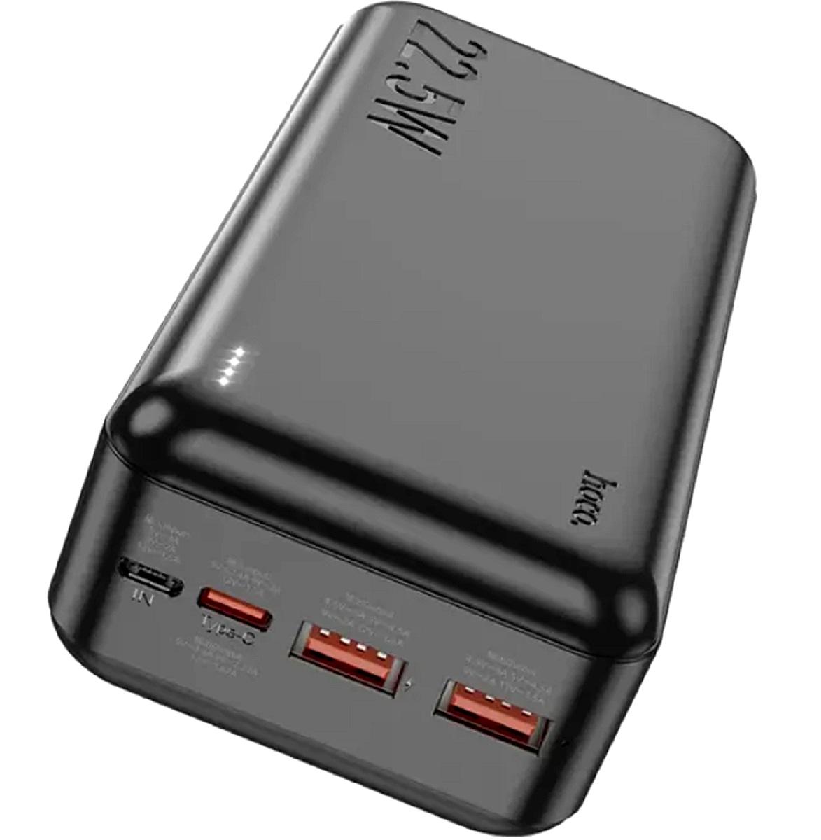 Повербанк Hoco J101B micro-USB Type-C швидке зарядження 30000 mAh 22,5W Чорний (PJ101BB) - фото 3