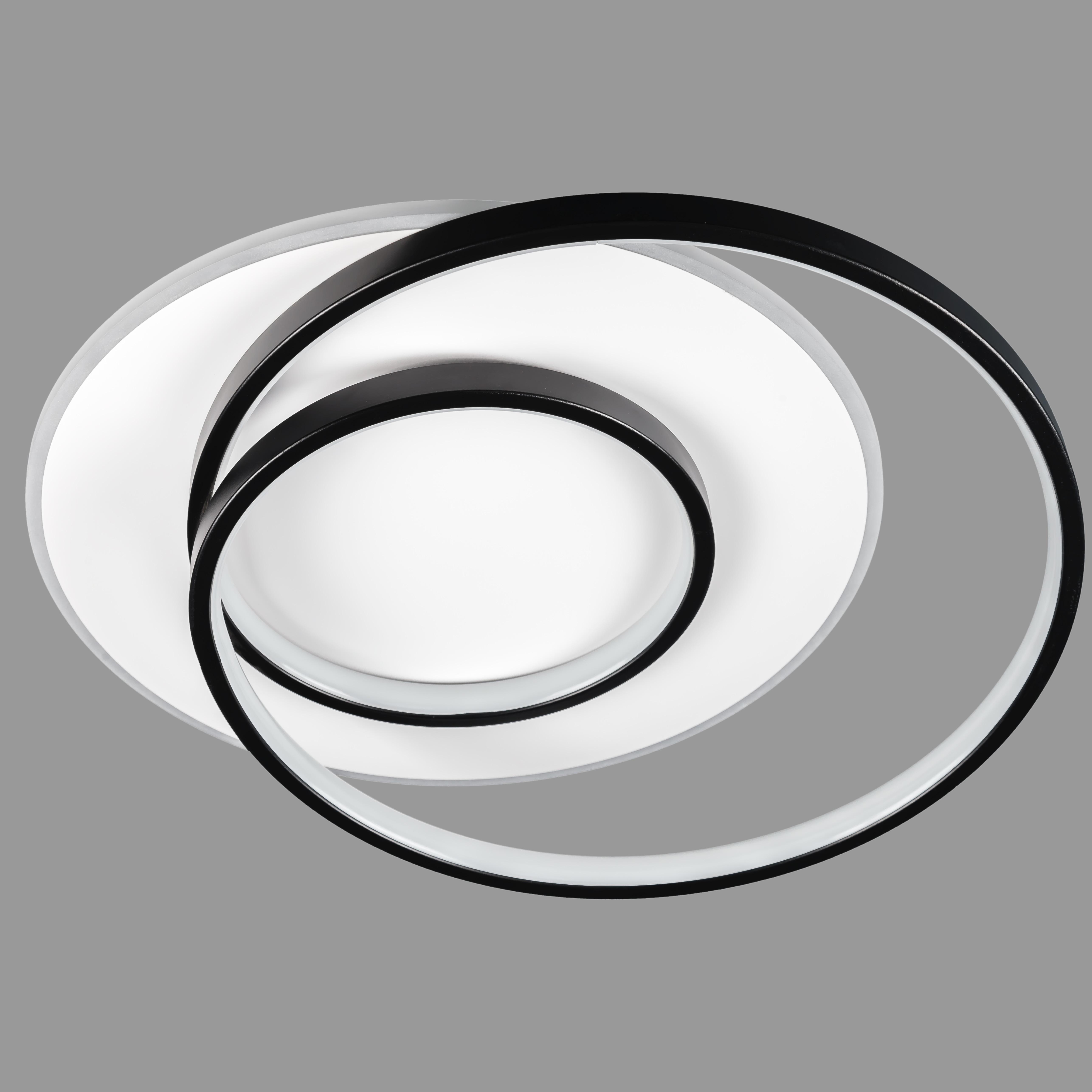 Люстра потолочная с пультом и приложением светодиодная 60W Белый (87-1033 WH+BK)