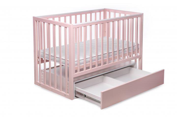 Ліжечко трансформер дитяче CHARIVNE з ящиком Кораловий - фото 5 Ліжечко трансформер дитяче CHARIVNE з ящиком Кораловий - фото 5