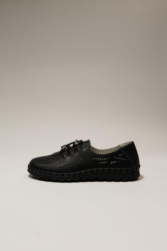 Мокасины женские ALLSY кожаные р. 37 Черный (195191) - фото 5 Мокасины женские ALLSY кожаные р. 37 Черный (195191) - фото 5