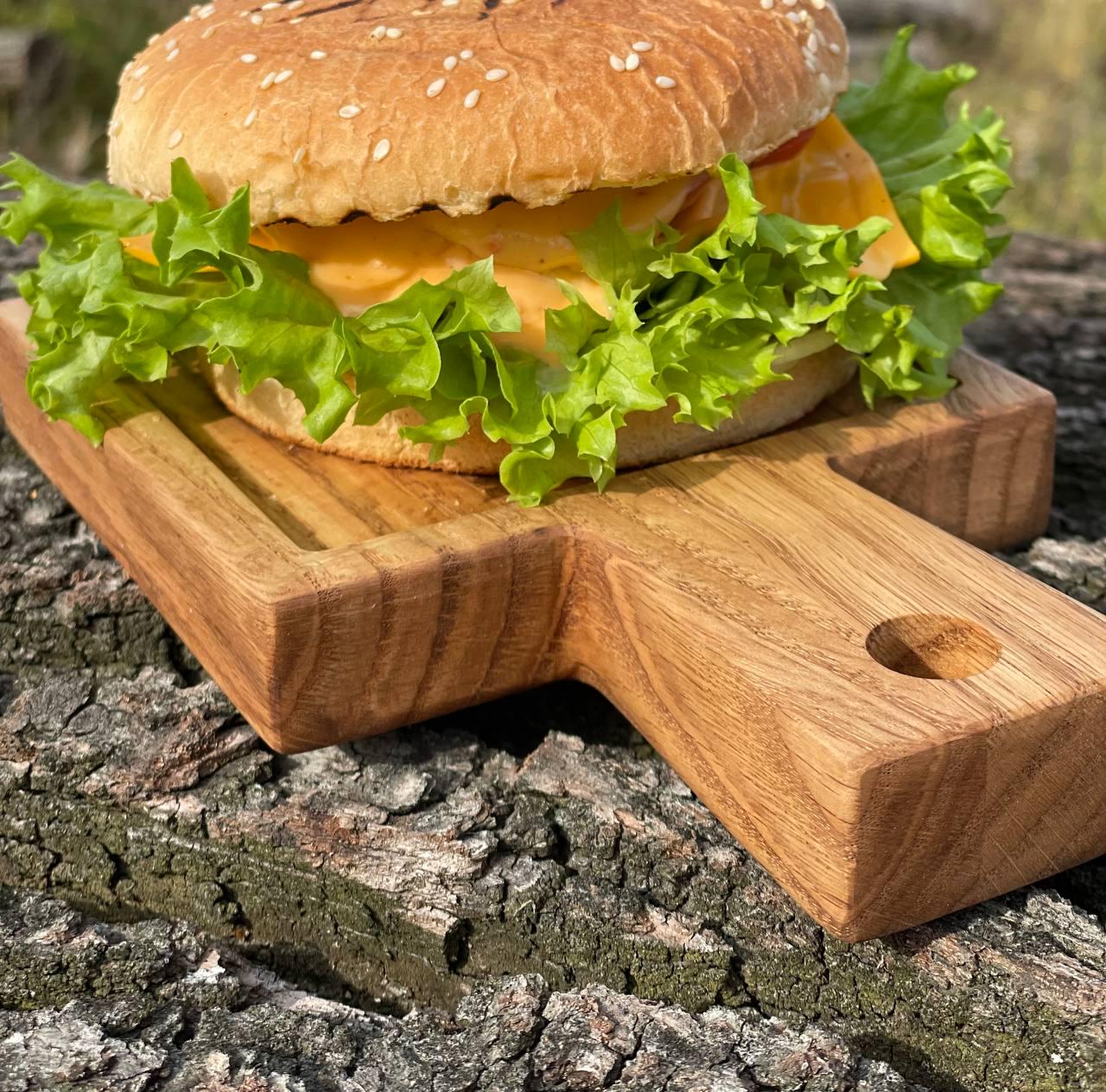 Доска деревяная с ручкой для подачи блюд 13х20 см (9229988) - фото 4 Доска деревяная с ручкой для подачи блюд 13х20 см (9229988) - фото 4