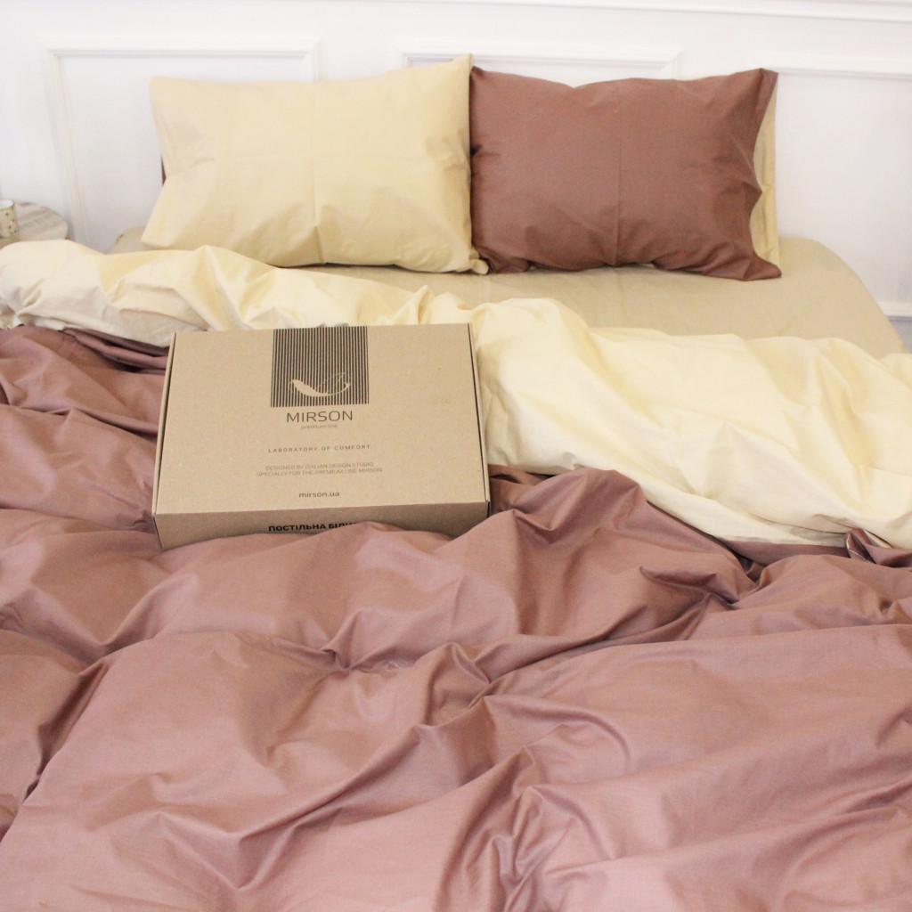 Комплект постельного белья MirSon Ranforce Elite Enrica 12-0712+15-1511 Бязь 160х220 см (2200004697338)