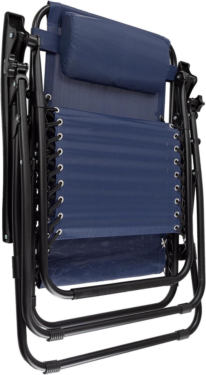 Лежак-шезлонг JUST GARDEN GRAVITY з підсклянником Синій (2371523741_kala_2) - фото 4