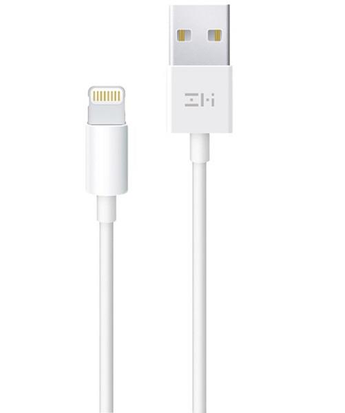 Кабель ZMi Cable USB to Lighting AL813 2,4A 1 м White