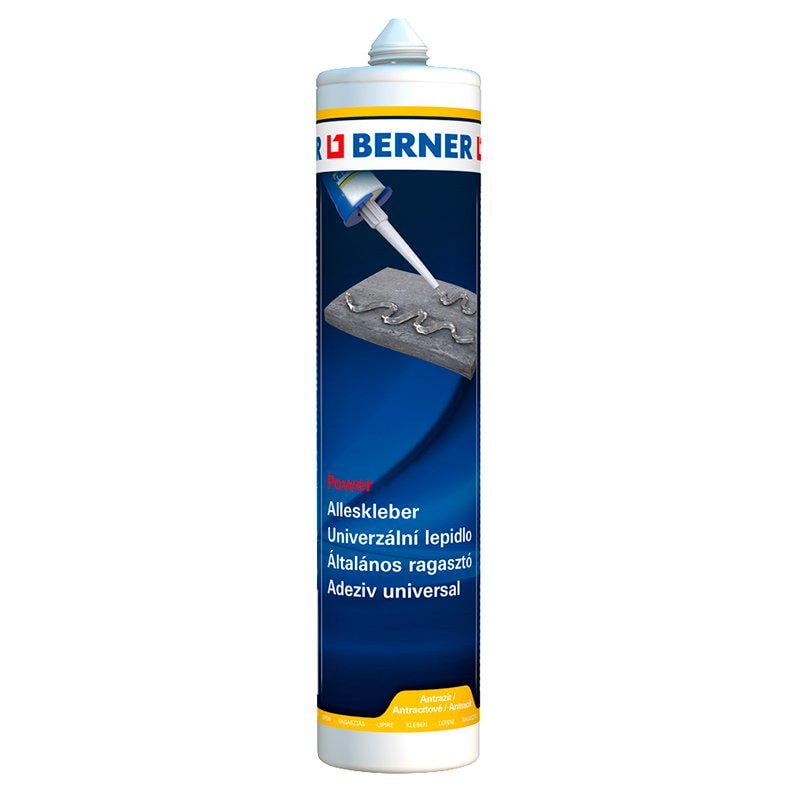 Клей-герметик Berner Bernerfix 290 мл Коричневий (373033)