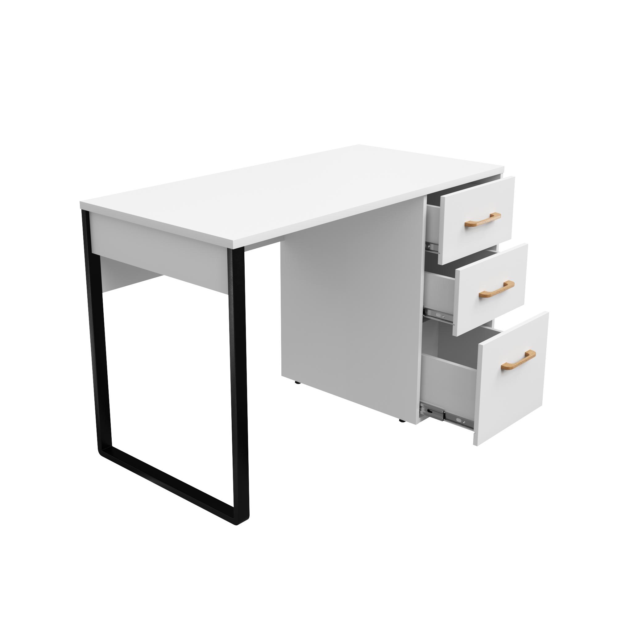 Стіл письмовий Loft-5 1200х598х750 мм Білий (Арт.220) - фото 2 Стіл письмовий Loft-5 1200х598х750 мм Білий (Арт.220) - фото 2