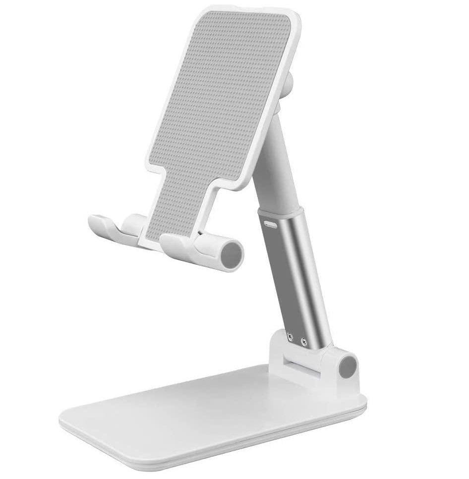Подставка для телефона на стол Folding desktop phone stand 16х6,5х11 см Белый (1008609-White)
