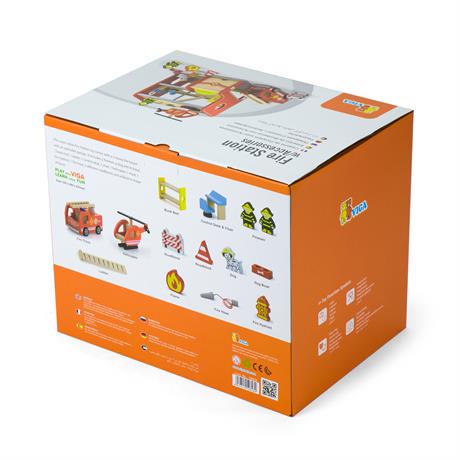 Ігровий набір Viga Toys Пожежна станція (18190) - фото 6 Ігровий набір Viga Toys Пожежна станція (18190) - фото 6