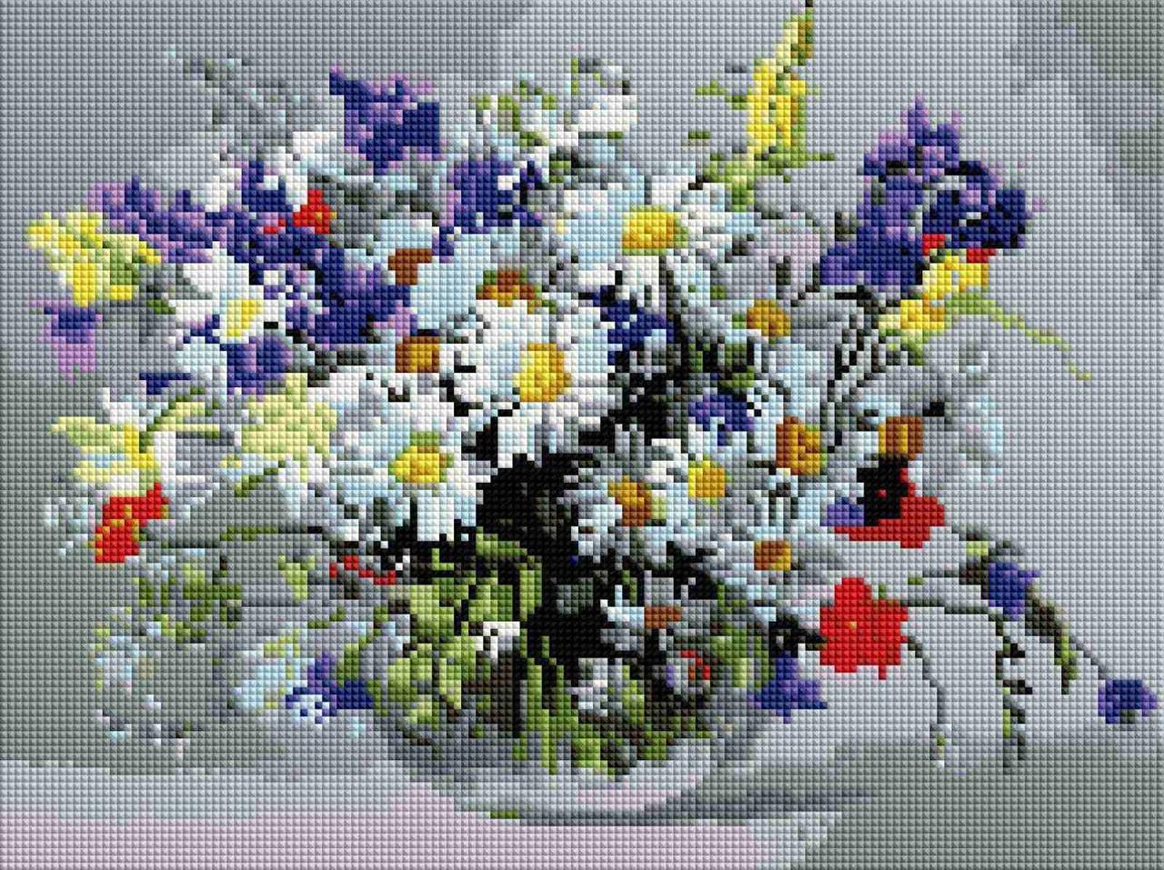 Алмазная мозаика ColorArt Букет полевыхцветов 30х40 см (ST459)