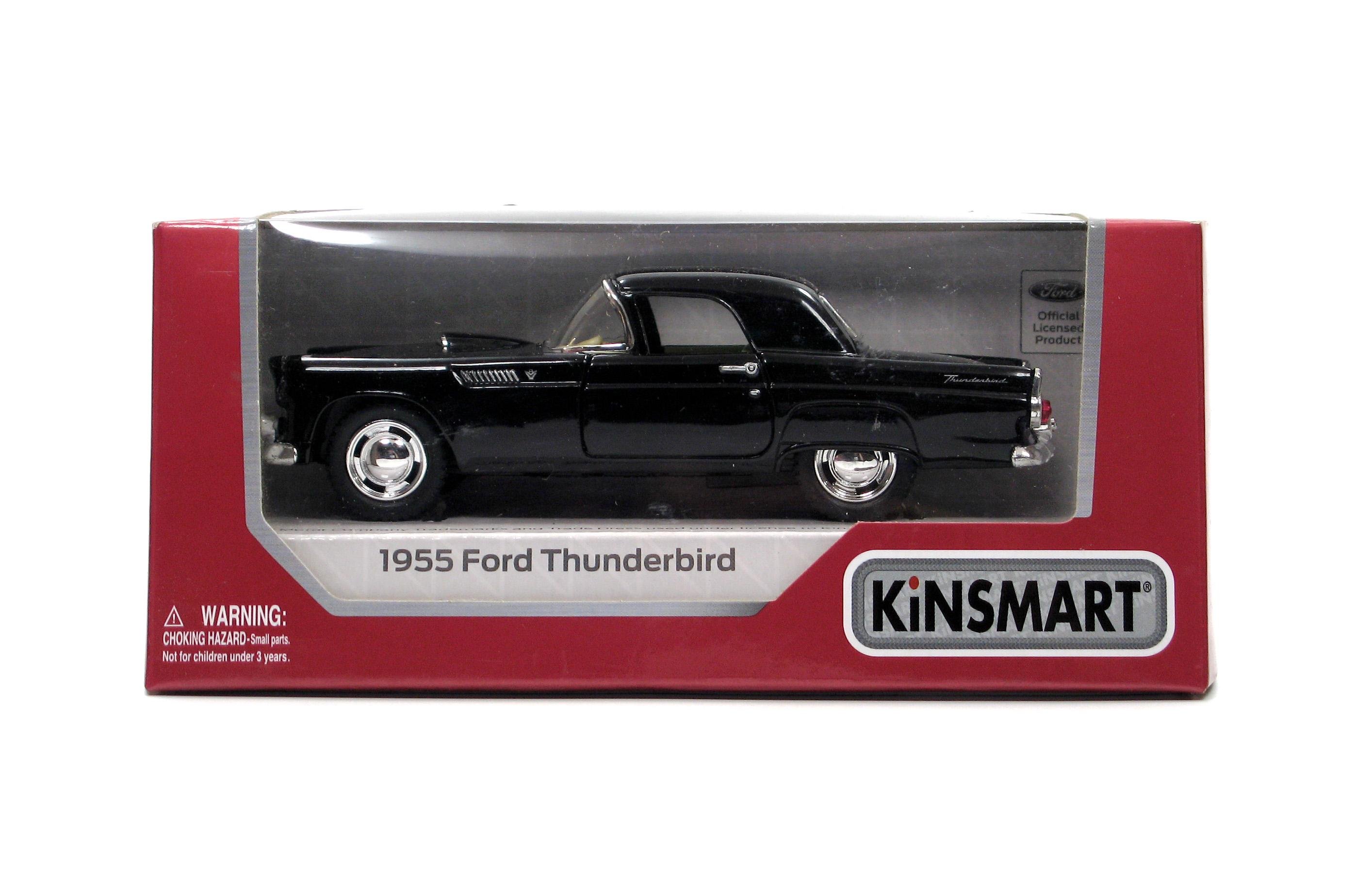 Машина металева KT5319W Ford Thunderbird 1955 (KT5319W Black) - фото 9