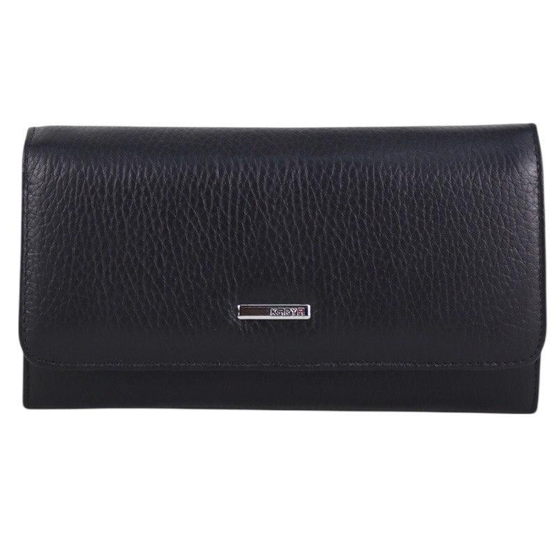 Кошелек женский из натуральной кожи Karya 1182-45 Черный (2824908245)