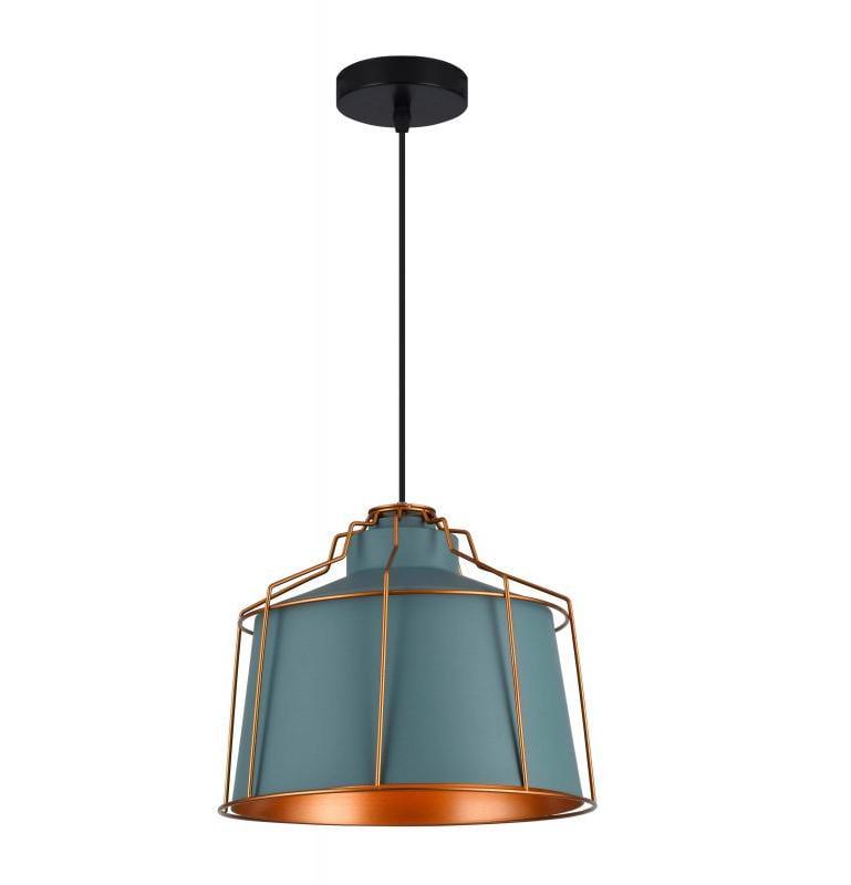 Світильник стельовий одинарний GTV GOA E27 IP20 Ø 32 см Синій (27551736)