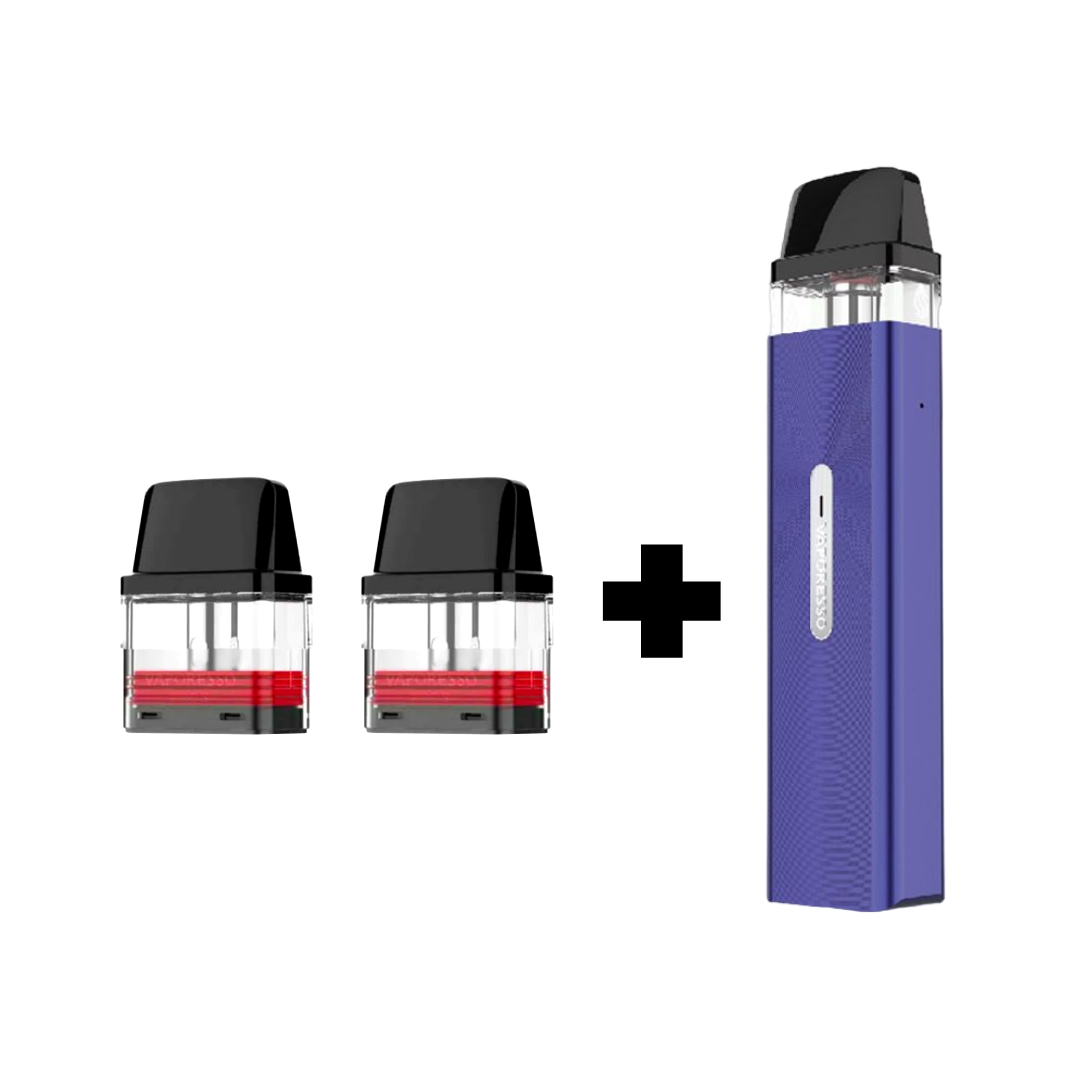 POD-система Vaporesso XROS MINI Pod Kit многоразовая 1000 mAh 2 мл 2 картриджа в комплекте Violet (9d5188c9) - фото 7