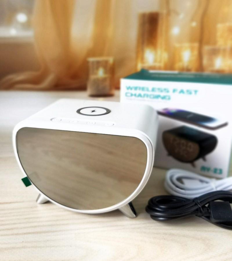 Зарядное устройство беспроводное AY-23 15W с LED часами и будильником White (61701) - фото 2 Зарядное устройство беспроводное AY-23 15W с LED часами и будильником White (61701) - фото 2