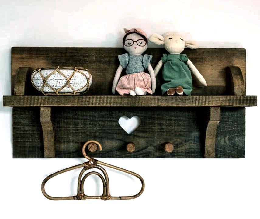 Полка для ванной из дерева Михендорф Мокко (ВНП/01270)