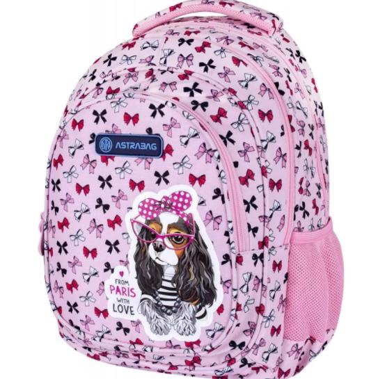 Рюкзак ASTRABAG Sweet Dog 39х28х15 см 20 л Рожевий (5901137159713)