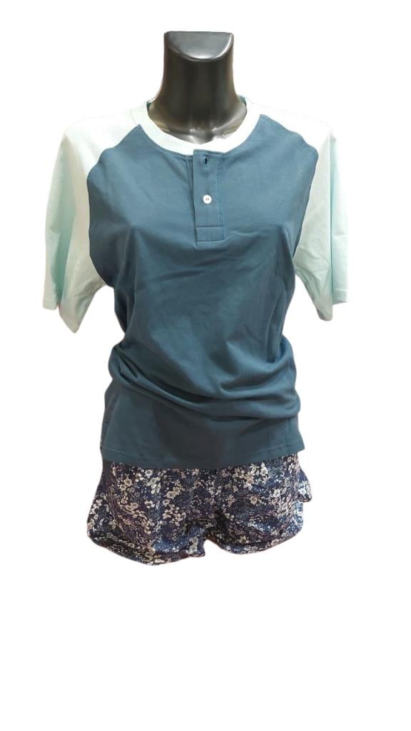 Піжама жіноча з шортами J & J Brothers М різнокольоровий (VH5100)