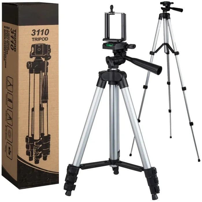 Штатив для телефона и фотоаппарата Tripod 3110 PRO 0,35-1,02 м Silver (tf3633) - фото 18