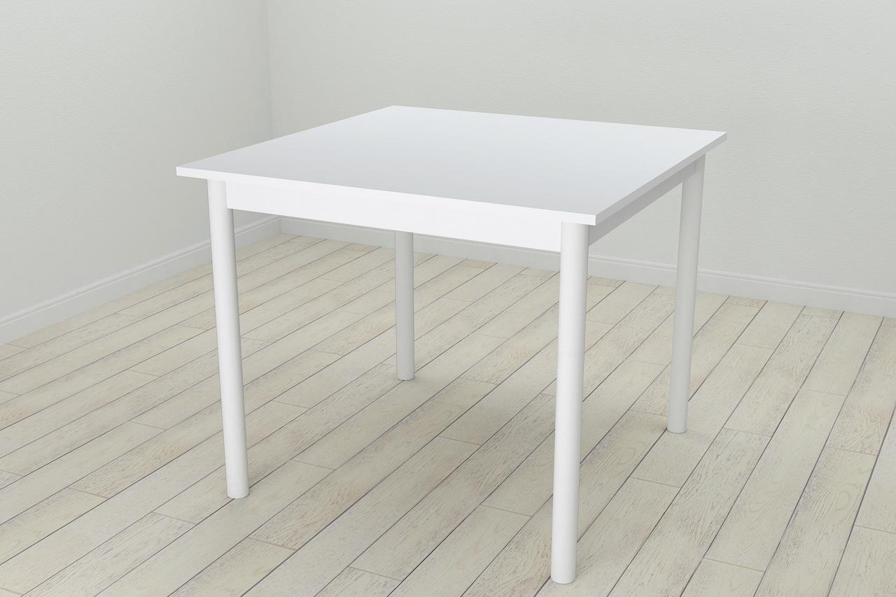 Стол кухонный Ferrum-decor Агата ДСП 16 мм 75x80x80 см Белый/Белое (AGA0036)