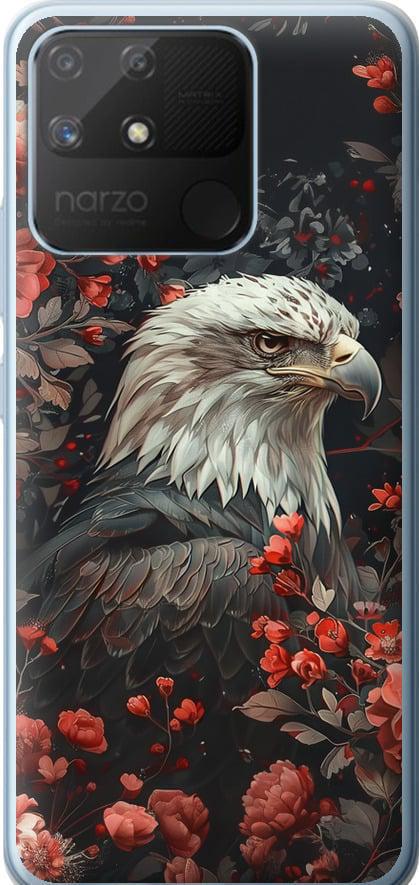 Чехол на Realme Narzo 50A Цветочный страж (6102t-2514-42517)
