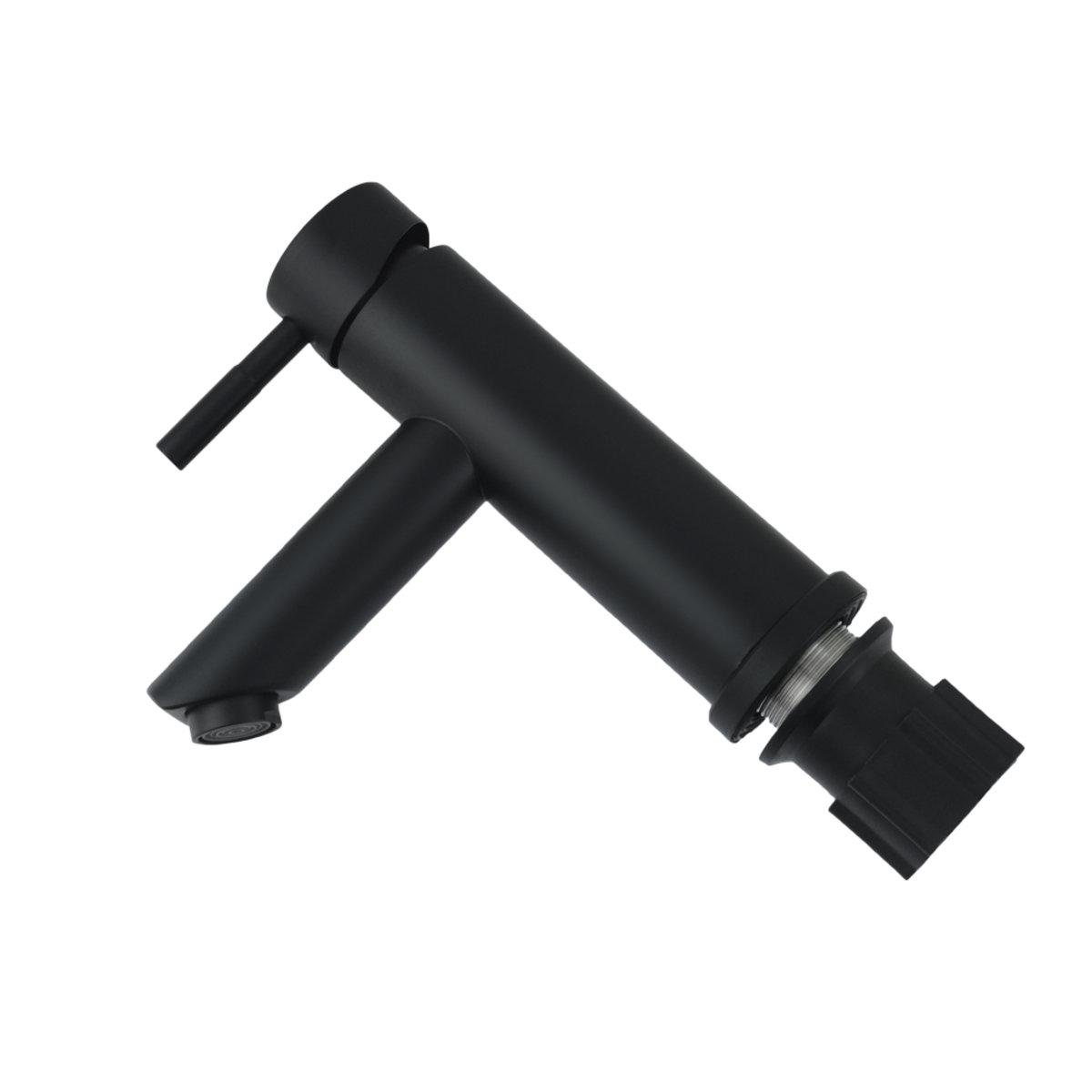 Смеситель для умывальника Venta VS102MB однорычажный в ванну нержавеющая сталь врезной Черный - фото 2 Смеситель для умывальника Venta VS102MB однорычажный в ванну нержавеющая сталь врезной Черный - фото 2