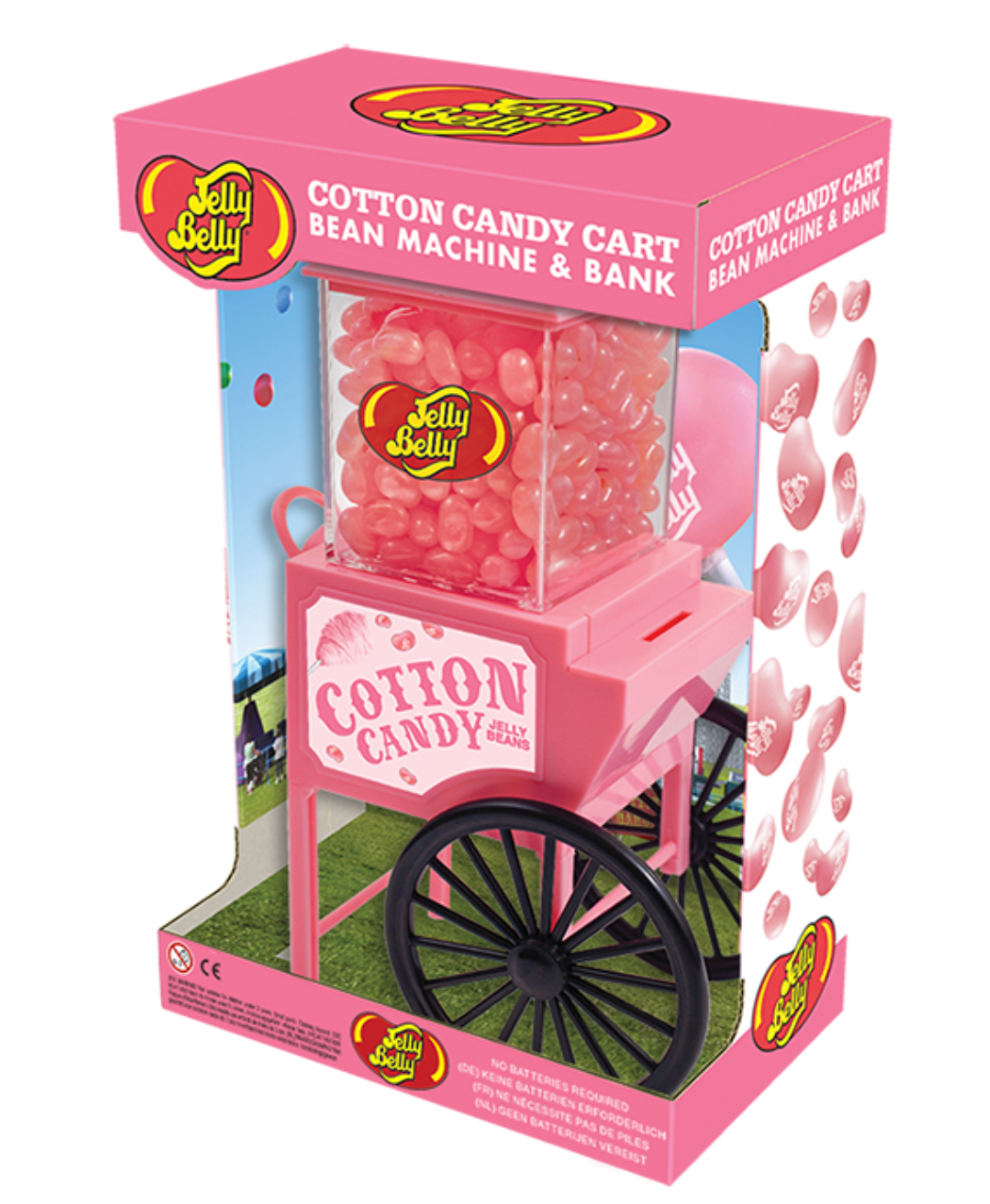 Диспенсер в форме карнавальной тележки с конфетами Jelly Belly Cotton Candy Cart Dispenser 140 г (2390754481)