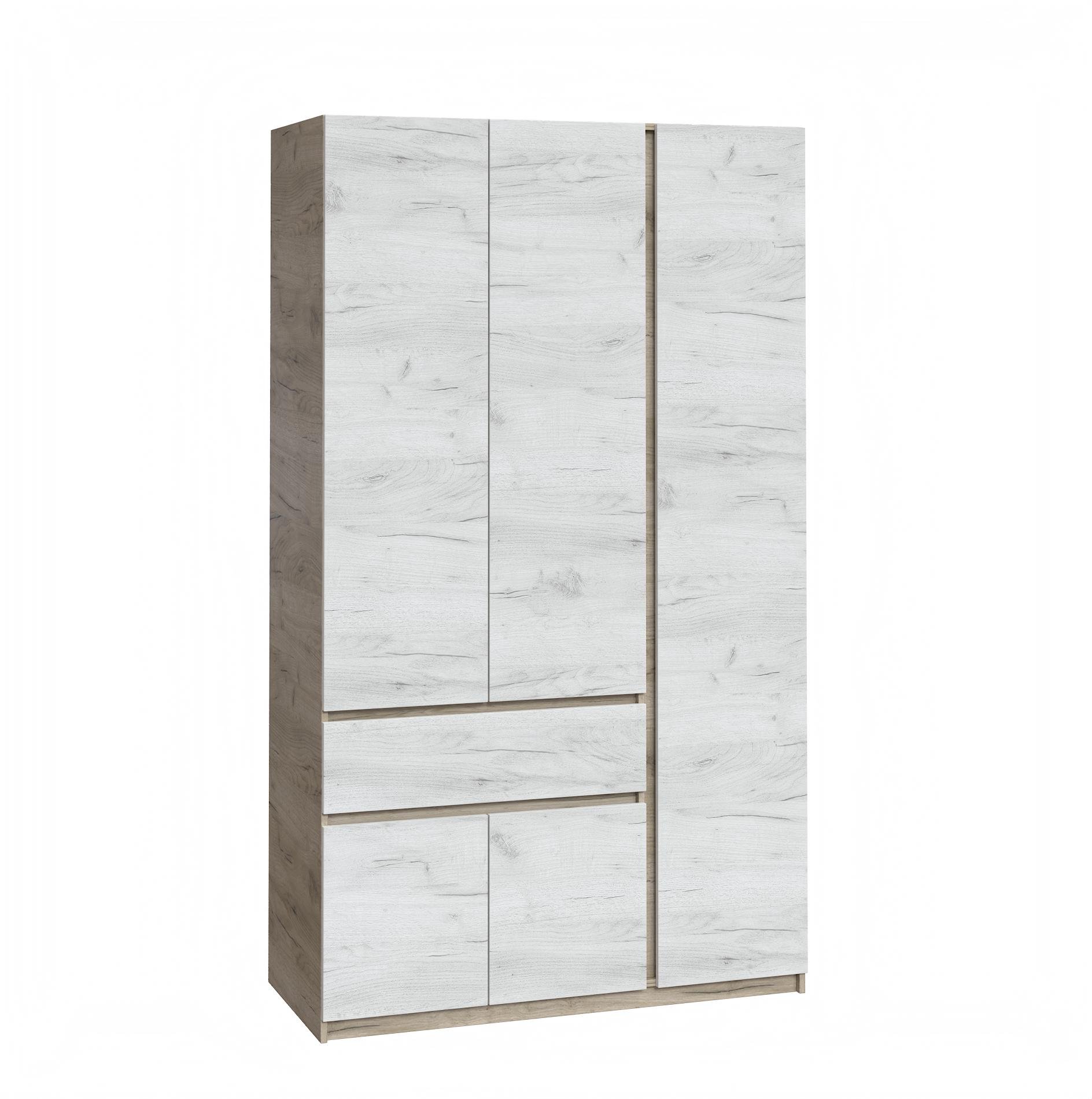 Шафа Мастер Форм Брайт телескопічні напрямні правосторонній 1221х520х2000 мм Дуб крафт сірий/Дуб крафт білий (1200 500) - фото 1 Шафа Мастер Форм Брайт телескопічні напрямні правосторонній 1221х520х2000 мм Дуб крафт сірий/Дуб крафт білий (1200 500) - фото 1