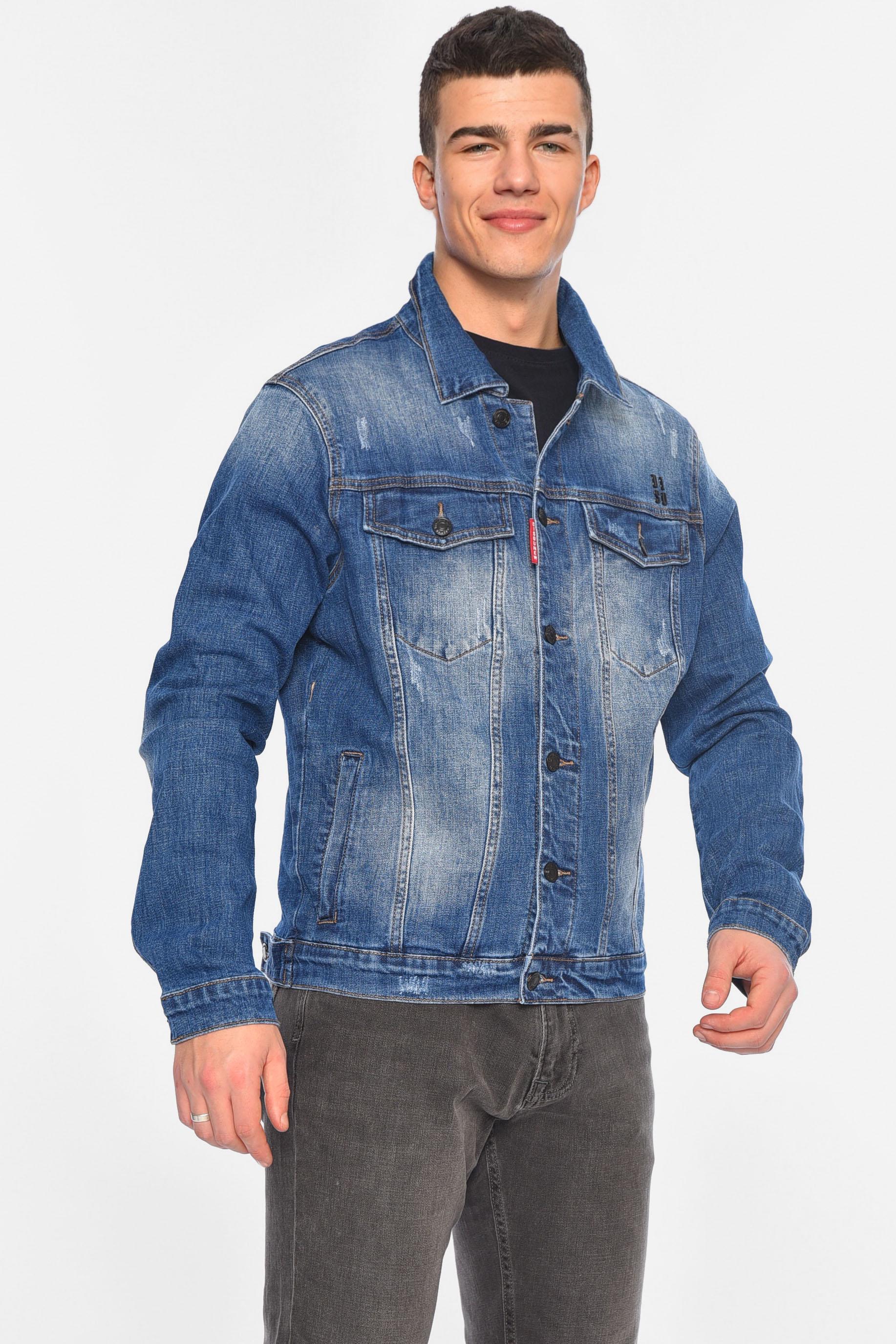 Джинсовка мужская L Синий (189271) - фото 2 Джинсовка мужская L Синий (189271) - фото 2