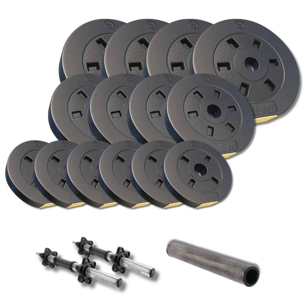 Набор дисков со штангой Besport PowerPro 2в1 39 кг и переходником (5131) Набор дисков со штангой Besport PowerPro 2в1 39 кг и переходником (5131)